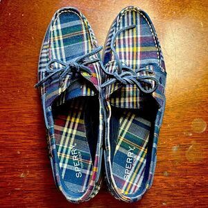 Sperry Multicolor Plaid Boat Shoes